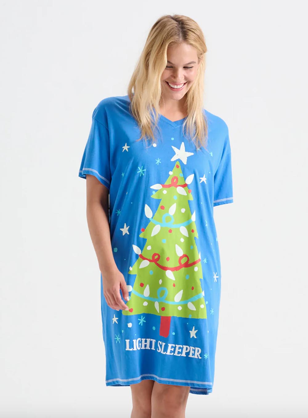 Haut De Pyjama Court Little Blue House By Hatley - 100% Coton Doux Col Rond Femme